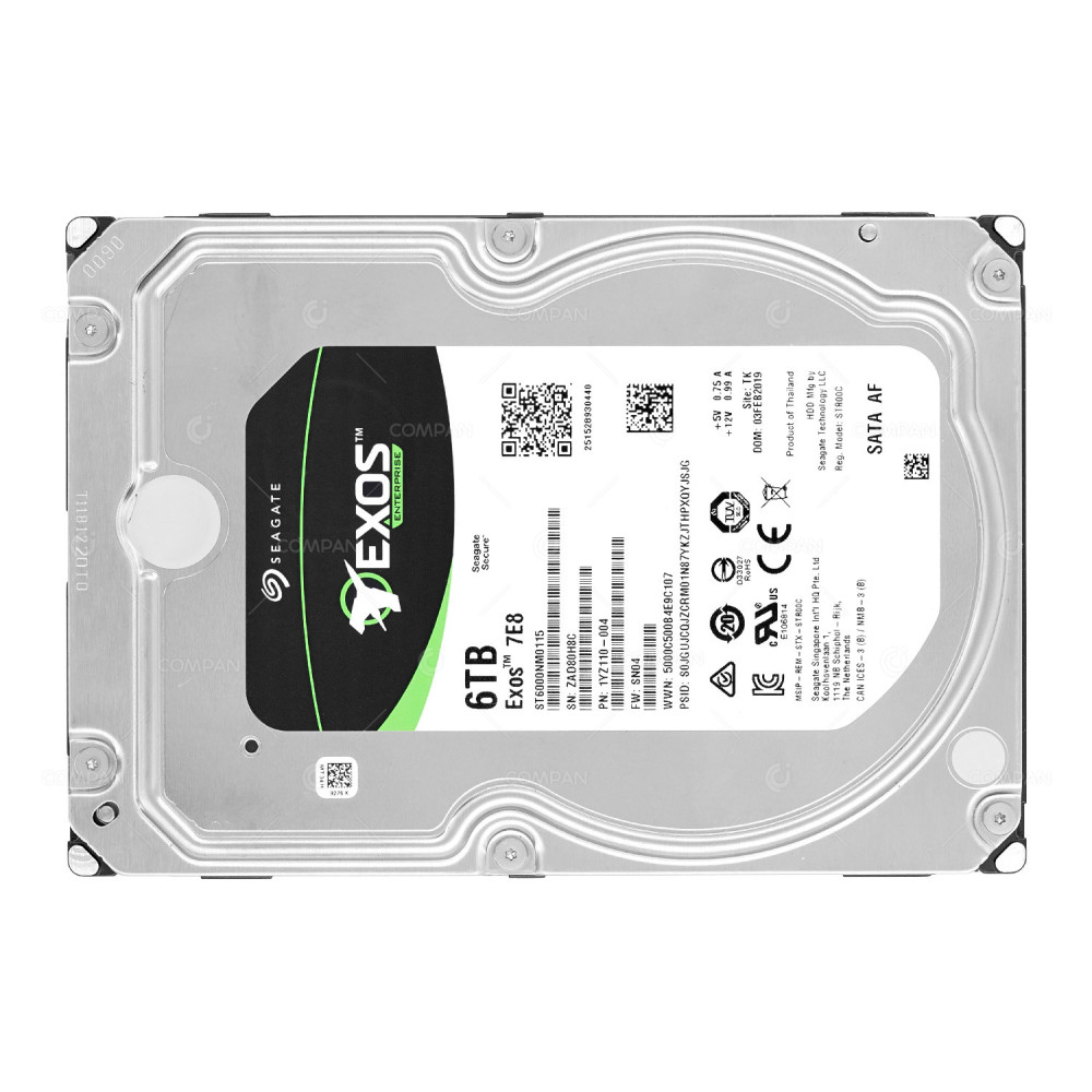 ST6000NM0115 SEAGATE HDD 6TB 7.2K SATA 6G 3.5" LFF HOT-SWAP